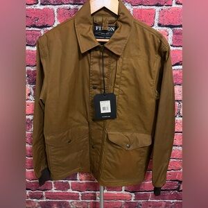 NWT Filson Aberdeen Work Jacket, Waxed Jacket, Tan, Small